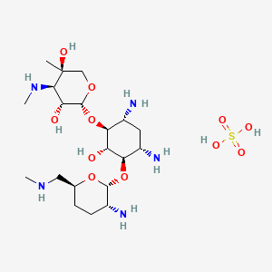 molecular formula C40H92N10O34S5 B1677128 微诺霉素硫酸盐 CAS No. 66803-19-8