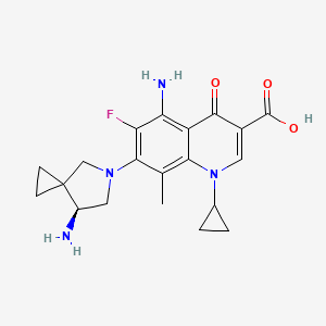 molecular formula C20H23FN4O3 B1677198 奥拉莫氟沙星 CAS No. 167887-97-0
