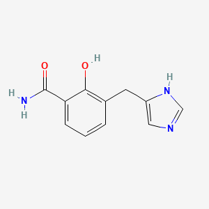 molecular formula C11H11N3O2 B1677212 米瓦泽罗 CAS No. 125472-02-8