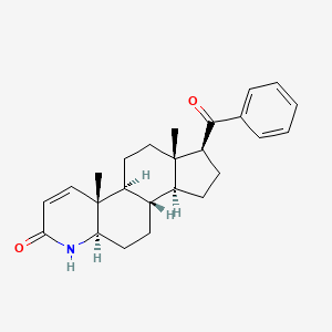 molecular formula C25H31NO2 B1677221 (5alpha,17beta)-17-Benzoyl-4-azaandrost-1-en-3-one CAS No. 134067-56-4
