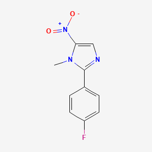 B1677245 1-Methyl-2-(p-fluorophenyl)-5-nitroimidazole CAS No. 4204-99-3