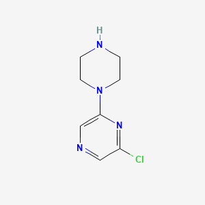 molecular formula C8H11ClN4 B1677248 2-氯-6-(1-哌嗪基)吡嗪 CAS No. 64022-27-1