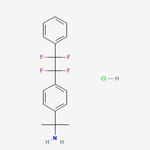 B1677255 2-(4-(1,1,2,2-Tetrafluoro-2-phenylethyl)phenyl)propan-2-amine hydrochloride CAS No. 40396-69-8