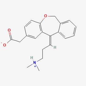 molecular formula C21H24ClNO3 B1677273 奥洛他定盐酸盐 CAS No. 140462-76-6