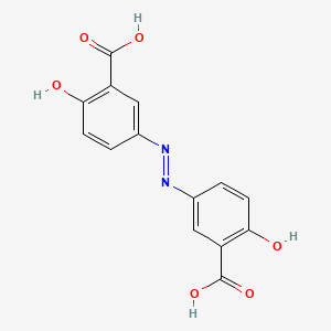 molecular formula C14H10N2O6 B1677275 奥沙拉嗪 CAS No. 15722-48-2