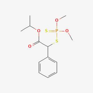B1677288 Isopropyl O,O-dimethyldithiophosphoryl-1-phenylacetate CAS No. 14211-01-9