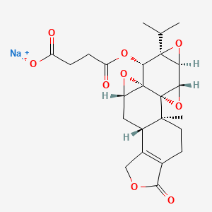 B1677290 Omtriptolide sodium CAS No. 195883-09-1
