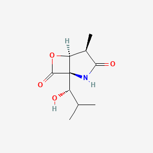 molecular formula C10H15NO4 B1677291 断裂-乳环素内酯β-内酯 CAS No. 154226-60-5