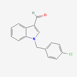 B1677298 1-(4-chlorobenzyl)-1H-indole-3-carbaldehyde CAS No. 75629-57-1