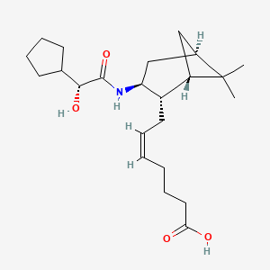 molecular formula C23H37NO4 B1677313 (Z)-7-[(1S,2S,3S,5R)-3-[[(2R)-2-cyclopentyl-2-hydroxyacetyl]amino]-6,6-dimethyl-2-bicyclo[3.1.1]heptanyl]hept-5-enoic acid CAS No. 102191-05-9