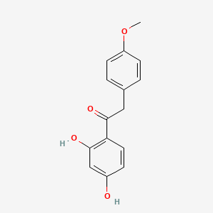 molecular formula C15H14O4 B1677329 1-(2,4-二羟基苯基)-2-(4-甲氧基苯基)乙酮 CAS No. 487-49-0