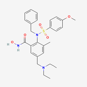 molecular formula C27H33N3O5S B1677354 MMP-9 抑制剂 I CAS No. 1177749-58-4