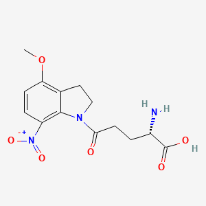B1677367 MNI-caged-L-glutamate CAS No. 295325-62-1