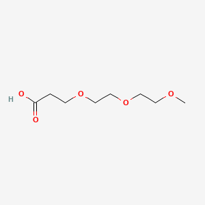 molecular formula C8H16O5 B1677427 3-(2-(2-Methoxyethoxy)ethoxy)propanoic acid CAS No. 209542-49-4