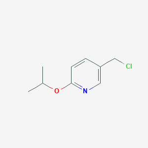 molecular formula C9H12ClNO B167745 5-(Chloromethyl)-2-isopropoxypyridine CAS No. 1247496-01-0