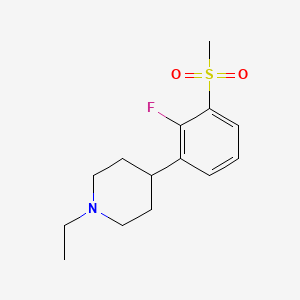 molecular formula C14H20FNO2S B1677458 Ordopidine CAS No. 871351-60-9