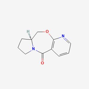 molecular formula C11H12N2O2 B1677471 (3S)-3,4-Propano-2,3-dihydropyrido[3,2-f][1,4]oxazepine-5(4H)-one CAS No. 1026791-61-6