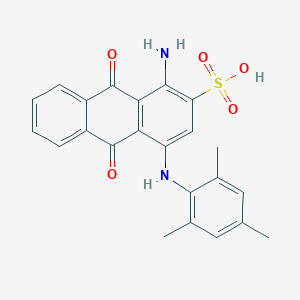 B167748 1-Amino-9,10-dihydro-9,10-dioxo-4-(2,4,6-trimethylanilino)anthracene-2-sulphonic acid CAS No. 1833-57-4