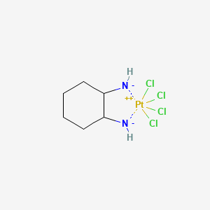 molecular formula C6H14Cl4N2Pt+2 B1677488 (2-Azanidylcyclohexyl)azanide;tetrachloroplatinum(2+) CAS No. 62816-98-2