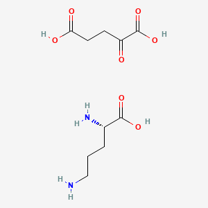 molecular formula C10H18N2O7 B1677494 Ornithine oxoglurate CAS No. 5191-97-9