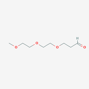 molecular formula C8H16O4 B1677515 3-[2-(2-Methoxyethoxy)ethoxy]propanal CAS No. 356066-46-1