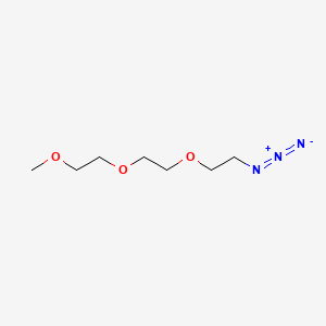 molecular formula C7H15N3O3 B1677517 1-叠氮基-2-(2-(2-甲氧基乙氧基)乙氧基)乙烷 CAS No. 74654-06-1