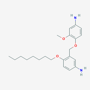 B1677567 m-Toluidine, alpha-(4-amino-2-methoxyphenoxy)-4-(octyloxy)- CAS No. 5804-10-4