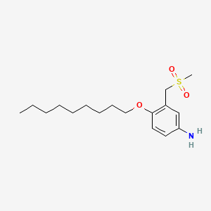 molecular formula C17H29NO3S B1677570 m-Toluidine, alpha-(methylsulfonyl)-4-(nonyloxy)- CAS No. 5819-67-0