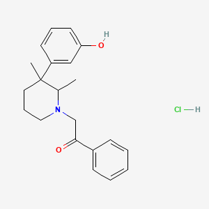 molecular formula C21H26ClNO2 B1677585 Myfadol hydrochloride CAS No. 4370-33-6