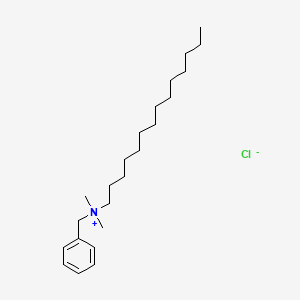 molecular formula C23H42ClN B1677594 苄基二甲基十四烷基铵盐 CAS No. 139-08-2