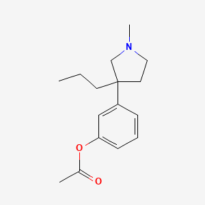 Phenol, m-(1-methyl-3-propyl-3-pyrrolidinyl)-, acetate