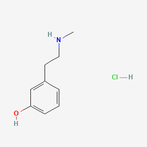 B1677631 Phenol, m-(2-(methylamino)ethyl)-, hydrochloride CAS No. 33543-61-2