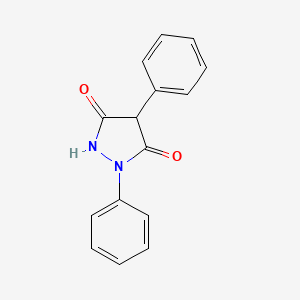 molecular formula C15H12N2O2 B1677638 1,4-Diphenylpyrazolidine-3,5-dione CAS No. 3426-01-5