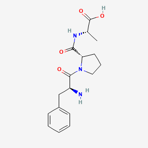 molecular formula C17H23N3O4 B1677660 Phenylalanyl-prolyl-alanine CAS No. 81391-38-0