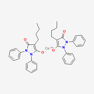 molecular formula C38H38CaN4O4 B1677661 苯丁唑酸钙 CAS No. 70145-60-7