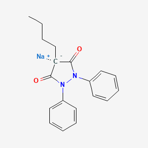molecular formula C19H20N2NaO2 B1677662 苯丁唑钠 CAS No. 129-18-0