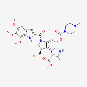 molecular formula C32H36BrN5O8 B1677778 Pibrozelesin CAS No. 154889-68-6