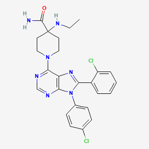 molecular formula C25H25Cl2N7O B1677804 奥替纳班特 CAS No. 686344-29-6