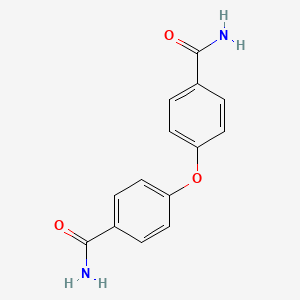 molecular formula C14H12N2O3 B1677814 4-(4-氨基羰基苯氧基)苯甲酰胺 CAS No. 6336-34-1