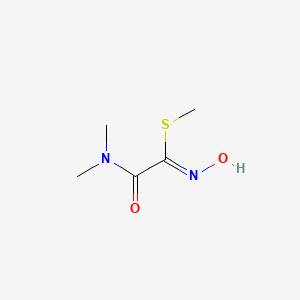 molecular formula C5H10N2O2S B1677834 2-(二甲氨基)-N-羟基-2-氧代乙酰亚胺硫酸甲酯 CAS No. 30558-43-1