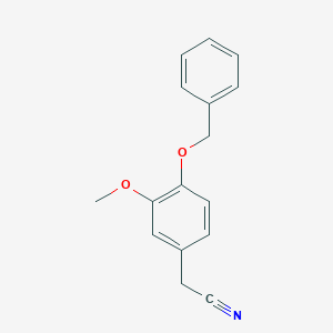 molecular formula C16H15NO2 B167791 4-苄氧基-3-甲氧基苯乙腈 CAS No. 1700-29-4
