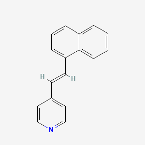 molecular formula C17H13N B1677917 4-(1-萘乙烯基)吡啶 CAS No. 16375-56-7