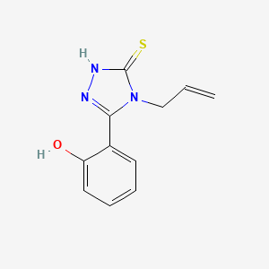 molecular formula C11H11N3OS B1677936 2-(4-烯丙基-5-巯基-4H-1,2,4-三唑-3-基)苯酚 CAS No. 80570-90-7