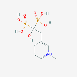 B1677941 3-(2-Hydroxy-2,2-Diphosphonoethyl)-1-Methylpyridinium CAS No. 154618-13-0