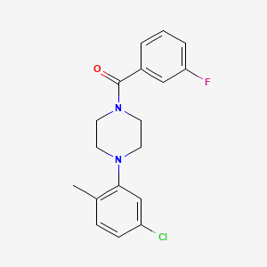 B1677979 1-(5-Chloro-2-methylphenyl)-4-(3-fluorobenzoyl)piperazine CAS No. 915893-66-2