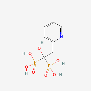 molecular formula C7H11NO7P2 B1677988 （1-羟基-2-（吡啶-2-基）亚乙基）双（膦酸） CAS No. 105462-23-5
