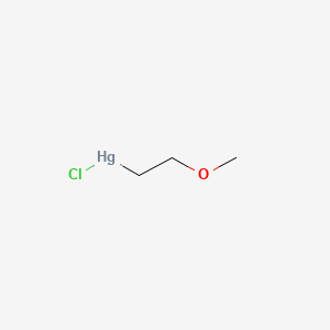 molecular formula C3H7ClHgO B1677994 2-Methoxyethylmercury chloride CAS No. 123-88-6