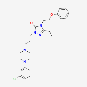 molecular formula C25H32ClN5O2 B1678010 Nefazodone CAS No. 83366-66-9