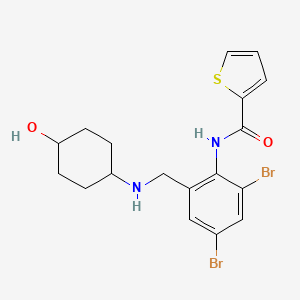 molecular formula C18H20Br2N2O2S B1678023 Neltenexine CAS No. 99453-84-6