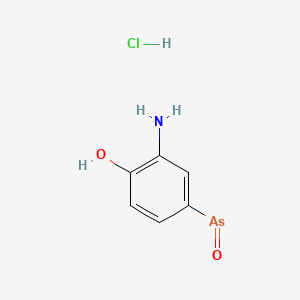 molecular formula C6H7AsClNO2 B1678066 Oxophenarsine hydrochloride CAS No. 538-03-4